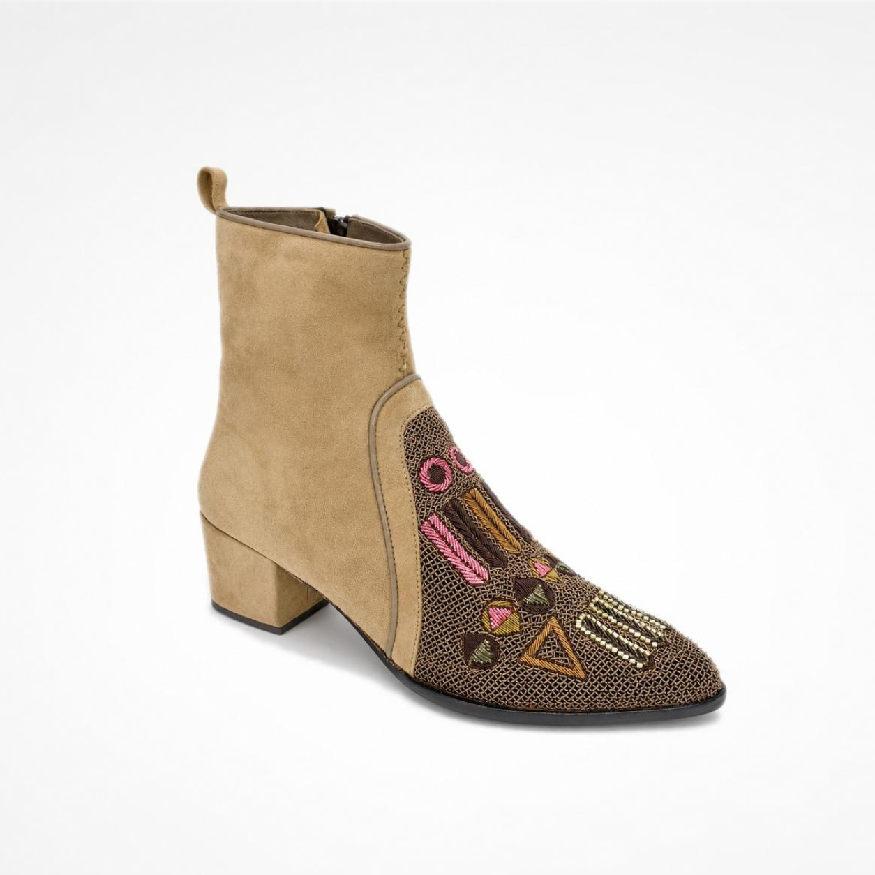 QUEEN BAUHAUS POINT HEELED BOOT