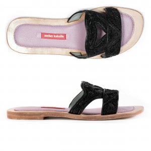 sandals QUEEN GOBI SLIDE - BLACK/BLACK