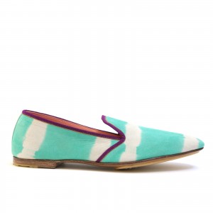 Meher Kakalia - Java Moccasin - td turquoise white
