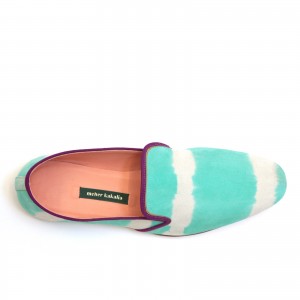 Meher Kakalia - Java Moccasin - td turquoise white