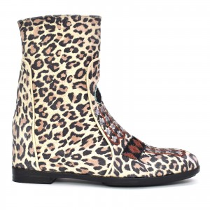 boots Meher Kakalia - KANDY WEDGE - leopard cream
