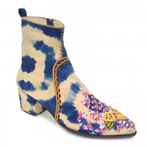 Meher Kakalia - MANI POINT HEEL - td blue beige