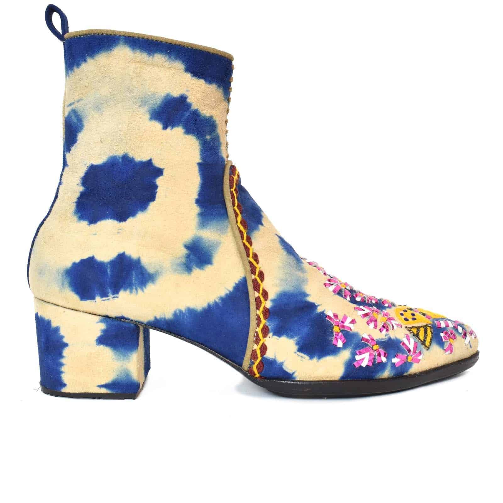 Meher Kakalia - MANI POINT HEEL - td blue beige