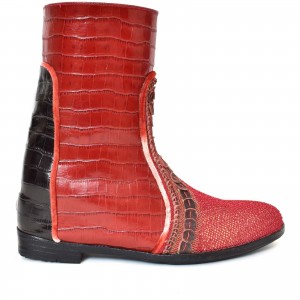 boots Meher Kakalia - QUEEN KANDY WEDGE - croc red/pyramid brown