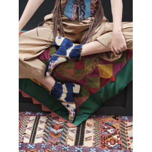 Tie-dye Mani Point Heel Boot | Meher Kakalia