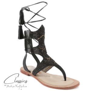 sandals QUEEN CLIO SANDAL - black gold