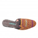 Meher KakaliaArtisan-crafted tartan house shoes with goat leather and embroidery