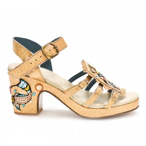 Meher Kakalia sandals APO GOLD HOPPER - splash gold