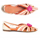 Meher KakaliaDoris embroidered leather Sling-back flat | Meher Kakalia