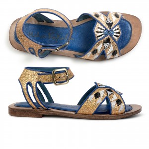 Meher Kakalia sandals GATSBY SANDAL - splash gold