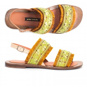 Meher Kakalia sandals QUEEN RUTH SANDAL - neon green