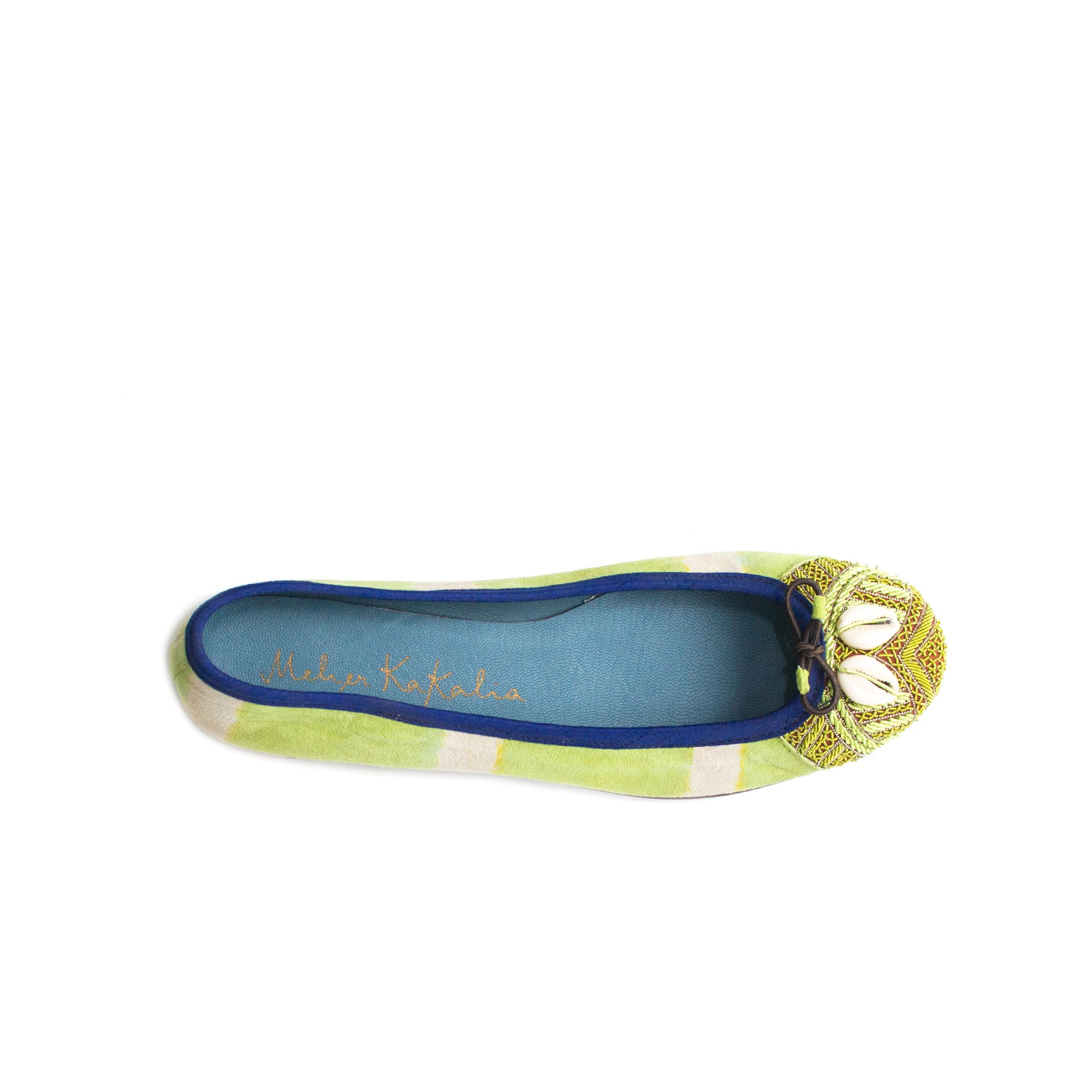 Meher Kakalia Bizi embroidered tie-dye ballet flat | Meher Kakalia