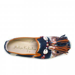 Lotus tie-dye suede moccasin | Meher Kakalia