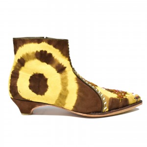 Meher Kakalia boots NANA HEEL - td brown yellow