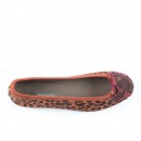 Meher KakaliaHandmade ballet flats with leopard print and hand-embroidered toe cap, offering a sustainable and luxurious look.