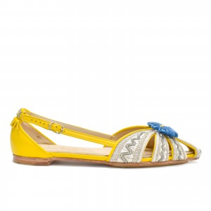 home QUEEN DORIS SLINGBACK - CANARY/BAIKAL