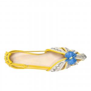 QUEEN DORIS SLINGBACK - CANARY/BAIKAL