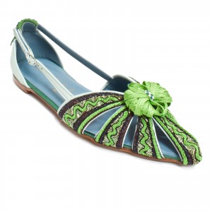 Meher Kakalia Handcrafted Shoes | Queen Doris Sling-back Flat