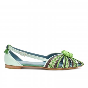 stock Meher Kakalia Handcrafted Shoes | Queen Doris Sling-back Flat