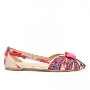 stock QUEEN DORIS SLINGBACK - TD RASPBERRY/COBALT