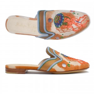 e-shop Meher Kakalia Handcrafted Shoes | Tie-dye Tethys Slipper