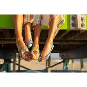 Meher Kakalia Handcrafted Shoes | Tie-dye Tethys Slipper