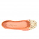 Meher KakaliaEco-friendly Meher Kakalia Ballet flats in coral, designed with delicate embroidery for a luxurious and comfortable fit.