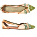 Meher KakaliaGreta Slingback khaki, handmade with eco Raffia and dapka embroidery. Sustainable and stylish for every occasion.