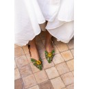 Meher KakaliaElegant QUEEN DORIS SLINGBACK by Meher Kakalia, crafted with hand-embroidered coils and leather details for a luxurious look.