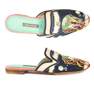 e-shop Meher Kakalia Handcrafted Shoes | Tie-dye Tethys Slipper