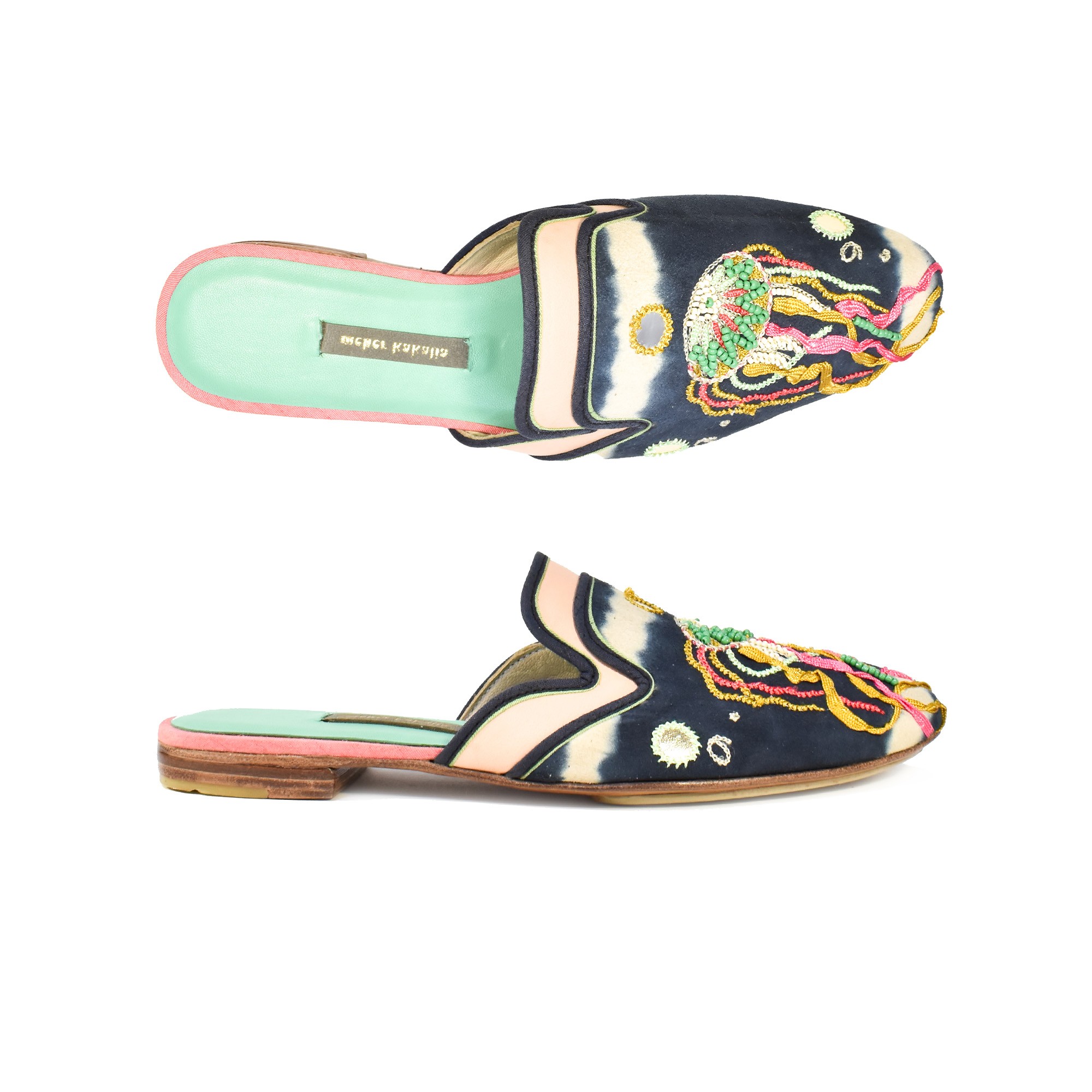 Meher Kakalia Meher Kakalia Handcrafted Shoes | Tie-dye Tethys Slipper