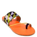 Meher KakaliaPERGAMON TOE RING SLIDE - TD PURPLE IVORY