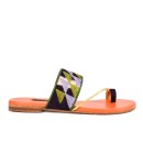 Meher KakaliaPERGAMON TOE RING SLIDE - TD PURPLE IVORY