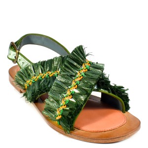 PONZA LIKU Sandals – Moka Pink Raffia, Handmade Leather Sandals by Meher Kakalia