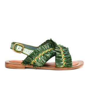 PONZA LIKU Sandals – Moka Pink Raffia, Handmade Leather Sandals by Meher Kakalia