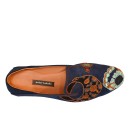 Meher KakaliaClose-up of Meher Kakalia Viti Moccasin embroidery with silk thread and beads.