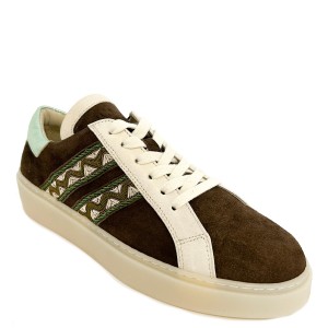 BIZI SNEAKER - suede toffee-olive