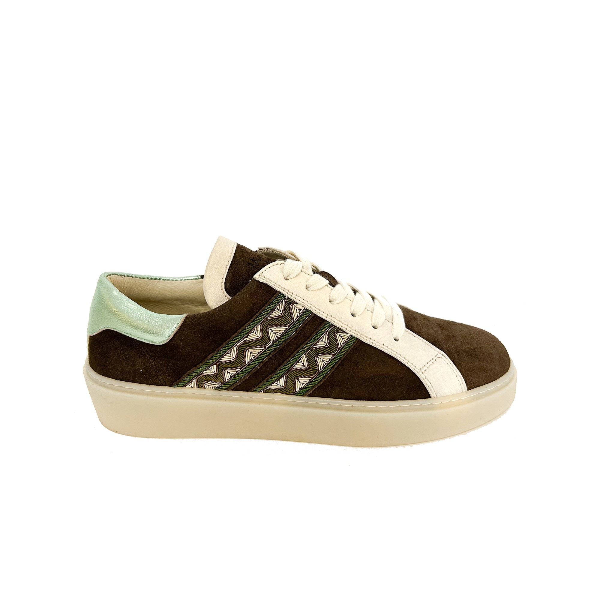 Meher Kakalia BIZI SNEAKER - suede toffee-olive