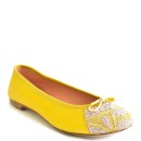 Meher KakaliaEmbroidered Leather Ballerina | BIZI BALLET – Classic canary-glare | Meher Kakalia Footwear