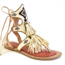 Meher KakaliaFLOWER MOON SANDAL – Tall Polar White | Lace-Up Embroidered Leather Sandals | Meher Kakalia Footwear