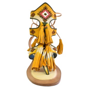 FLOWER MOON SANDAL – Tall TD Saffron | Lace-Up Embroidered Suede Sandals | Meher Kakalia Footwear