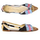 Meher KakaliaEmbroidered Slingback Shoes | GRETA SLINGBACK td black beige-mudrose | Meher Kakalia Footwear
