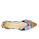 Meher KakaliaEmbroidered Slingback Shoes | GRETA SLINGBACK td black beige-mudrose | Meher Kakalia Footwear