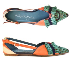 Meher Kakalia home Embroidered Slingback Shoes | GRETA SLINGBACK td sorbet–bahar | Meher Kakalia Footwear