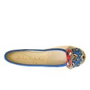 Meher KakaliaKIPLING BALLET Cream-Milk | Cream Elephant Embroidered Ballerina Flats | Meher Kakalia Footwear
