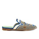 Meher KakaliaKIPLING MULE Magma White-Milk | Luxury White Embroidered Slide Shoes | Meher Kakalia