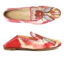 Meher KakaliaLUNA MOCCASIN – TD Raspberry | Embroidered Tie-Dye Suede Moccasins | Meher Kakalia Footwear