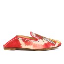 Meher KakaliaLUNA MOCCASIN – TD Raspberry | Embroidered Tie-Dye Suede Moccasins | Meher Kakalia Footwear