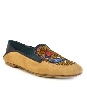 Suede Moccasins for Women | PISCES MOCCASIN Embroidered Leather Shoes | Meher Kakalia Footwear