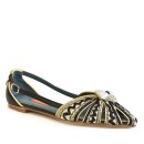 Meher KakaliaEmbroidered Slingback Shoes | QUEEN DORIS SLING-BACK black–black white | Meher Kakalia Footwear